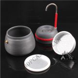  Bộ ấm pha cà phê dã ngoại,cắm trại cao cấp,Ấm Moka pot pha cà phê espresso Alocs kèm 1 cốc 