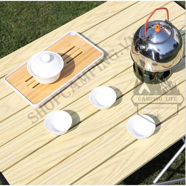  Bàn Nhôm Vân Gỗ Dã Ngoại Thông Minh, Bàn Xếp Đi Động Gấp Gọn Du Lịch, Cắm Trại Có Kèm Túi Đựng (đủ size) 