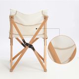  Ghế xếp khung gỗ sồi size nhỏ, ghế gỗ glamping gấp gọn dã ngoại cắm trại 