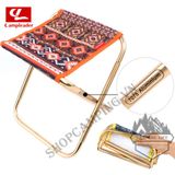  Ghế xếp dã ngoại CLS hợp kim nhôm, ghế gấp gọn mini thổ cẩm gọn nhẹ bỏ túi, balo đi phượt, cắm trại 