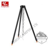  Kiềng 3 chân, giá 3 chân CLS treo nồi hợp kim nhôm điều chỉnh độ cao, giá treo nồi dã ngoại cắm trại 