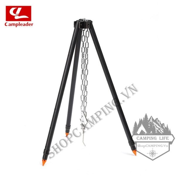  Kiềng 3 chân, giá 3 chân CLS treo nồi hợp kim nhôm điều chỉnh độ cao, giá treo nồi dã ngoại cắm trại 