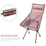  Ghế gấp gọn hợp kim nhôm có tựa đầu  hoa văn thổ cẩm, cắm trại, dã ngoại, câu cá 