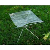  Giá đốt củi di động inox xếp gọn, bền nhẹ 