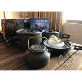  Bộ nồi xếp gọn 15 món siêu nhẹ đi phượt, dã ngoại cắm trại DS 508 