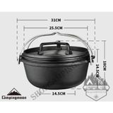 Nồi gang treo dã ngoại cắm trại đa năng Campingmoon DO-28 