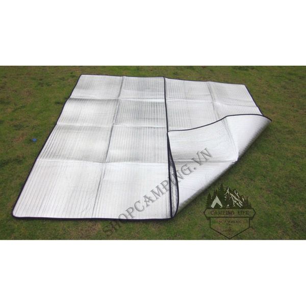  Tấm cách nhiệt, tấm lót lều có tráng bạc chống thấm nước bao viền 