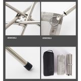  Giá đốt củi di động inox xếp gọn, bền nhẹ 