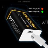  Pin bộ sạc 9v Chính Hãng Beston cao cấp dung lượng cao 1000mAh sạc trực tiếp bằng cáp micro USB 