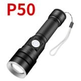  Đèn pin cầm tay P50 pin 18650 có zoom 