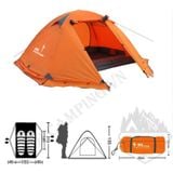  Lều cắm trại, lều 2 lớp cho 2-4 người chuyên chống lạnh Flytop khung nhôm 