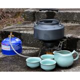  Ấm nấu nước mini hợp kim nhôm bền đẹp, nhỏ gọn, ấm nấu cho cắm trại leo núi 