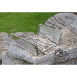  Kiềng bếp gấp gọn inox 304 dày nấu nướng, khung bếp chắn gió điều chỉnh độ cao dã ngoại cắm trại 