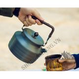  Ấm đun nước, pha trà 1,3L nhôm cao cấp Alocs CW-K11, ấm nhôm dã ngoại, cắm trại 