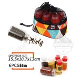  Hộp đựng gia vị túi lưới 6 lọ hiệu CLS 