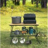  Bàn xếp hoặc kệ để đồ bằng sắt/ Túi đựng bàn/ Mặt gỗ của kệ 