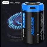  Pin D sạc cỡ đại Beston DNC-80 1.2v 8000mAh cổng sạc USB Type-C 