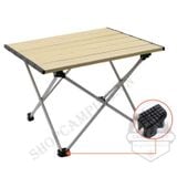  Bàn Nhôm Vân Gỗ Dã Ngoại Thông Minh, Bàn Xếp Đi Động Gấp Gọn Du Lịch, Cắm Trại Có Kèm Túi Đựng (đủ size) 