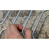  Kiềng bếp gấp gọn inox 304 dày nấu nướng, khung bếp chắn gió điều chỉnh độ cao dã ngoại cắm trại 