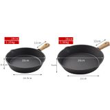 Chảo Gang Thô Đúc Thủ Công Kiểu Nhật Nguyên Khối Size 20/26 cm Chống Dính 