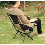  Ghế xếp khung nhôm màu kem dành cho câu cá, cắm trại, dã ngoại, glamping 