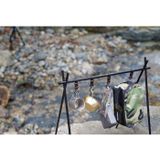  Giá Treo đồ dã ngoại gấp gọn hợp kim nhôm, giá móc đồ chịu Tải 12Kg kèm 6 móc 