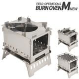  Bếp củi lắp ghép mini, bếp đốt củi cắm trại dã ngoại inox 430 