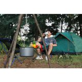  Bộ tam giác treo nồi dã ngoại, Móc dây treo nồi bằng thép không gỉ tiện dụng cắm trại dã ngoại Pathfinder 