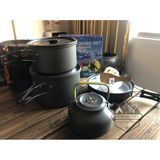  Bộ nồi xếp gọn 15 món siêu nhẹ đi phượt, dã ngoại cắm trại DS 508 
