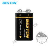  Pin bộ sạc 9v Chính Hãng Beston cao cấp dung lượng cao 1000mAh sạc trực tiếp bằng cáp micro USB 