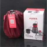  Bộ ấm pha cà phê dã ngoại,cắm trại cao cấp,Ấm Moka pot pha cà phê espresso Alocs kèm 1 cốc 