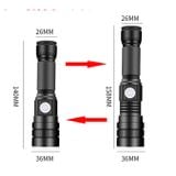  Đèn pin cầm tay P50 pin 18650 có zoom 