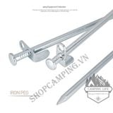  Cọc thép chuẩn sae 1008, cọc gim lều cắm trại, cọc đinh cố định lều cắm trại nguyên khối 