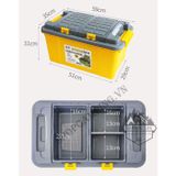  Thùng nhựa đựng đồ chịu lực siêu bền 55L chống nước có ngăn đựng đồ phía trên tiện dụng 