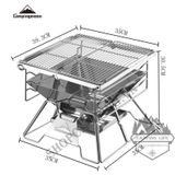  Bếp nướng dã ngoại gấp gọn CHÍNH HÃNG Campingmoon X-TWO 