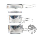  Bộ nồi inox dã ngoại,cắm trại 4 món 