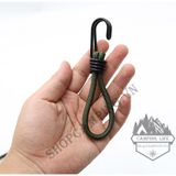  Móc khóa đàn hồi đa năng, dây thun, móc treo dã ngoại, cắm trại 