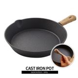  Chảo Gang Thô Đúc Thủ Công Kiểu Nhật Nguyên Khối Size 20/26 cm Chống Dính 