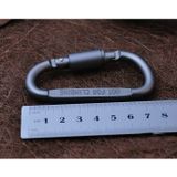  Móc khóa nhôm chữ D đa năng có ren vặn chốt khóa, móc nhôm Carabiner đi phươt, dã ngoại cắm trại 