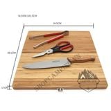  Bộ thớt gỗ đựng dao 4 món tiện lợi cho cắm trại, dã ngoại, picnic... 