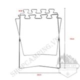  Giá treo túi đựng rác inox tiện dụng khi cắm trại 