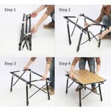  Bàn xếp gọn chân rút điều chỉnh độ cao hợp kim nhôm, bàn dã ngoại cao cấp 