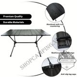  Bàn nhôm gấp gọn điều chỉnh 2 cấp độ cao Cloud Wild T-520,dành cho dã ngoại cắm trại 