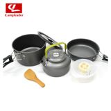  Bộ nồi cắm trại kèm ấm nước DS 308 (đầy đủ phụ kiện) 
