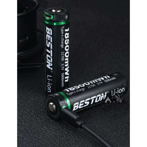  Beston Pin 21700 lithium sạc cổng sạc Type-c 5000mAh ( 1 viên) 