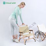  Ghế xếp gỗ sồi cắm trại,dã ngoại 
