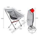 Ghế xếp cắm trại, ghế gấp gọn full nhôm dã ngoại chịu tải 120kg 