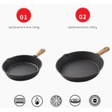  Chảo Gang Thô Đúc Thủ Công Kiểu Nhật Nguyên Khối Size 20/26 cm Chống Dính 