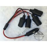  Cáp Chia Đầu Tẩu Sạc Trên ôtô 1 ra 4/ 1 ra 3(công suất cao 200w) 