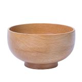  Chén gỗ sồi nguyên khối,Bát Ăn Bằng Gỗ Sồi Tự Nhiên Không Sơn Màu An Toàn Cho Bé 
